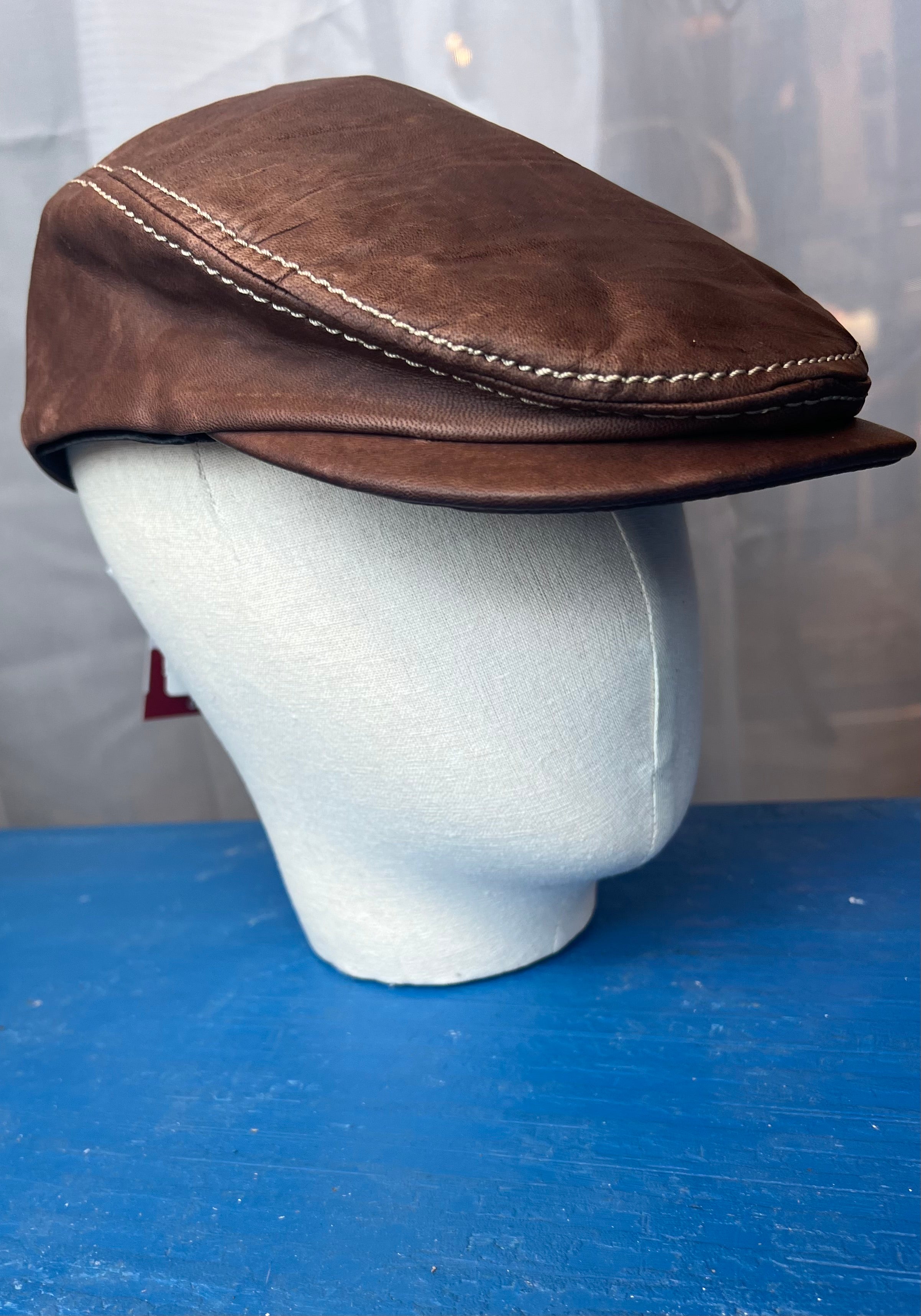 Leather Ivy Cap 1 9666 Made in Canada by Crown Cap Mickle Macks